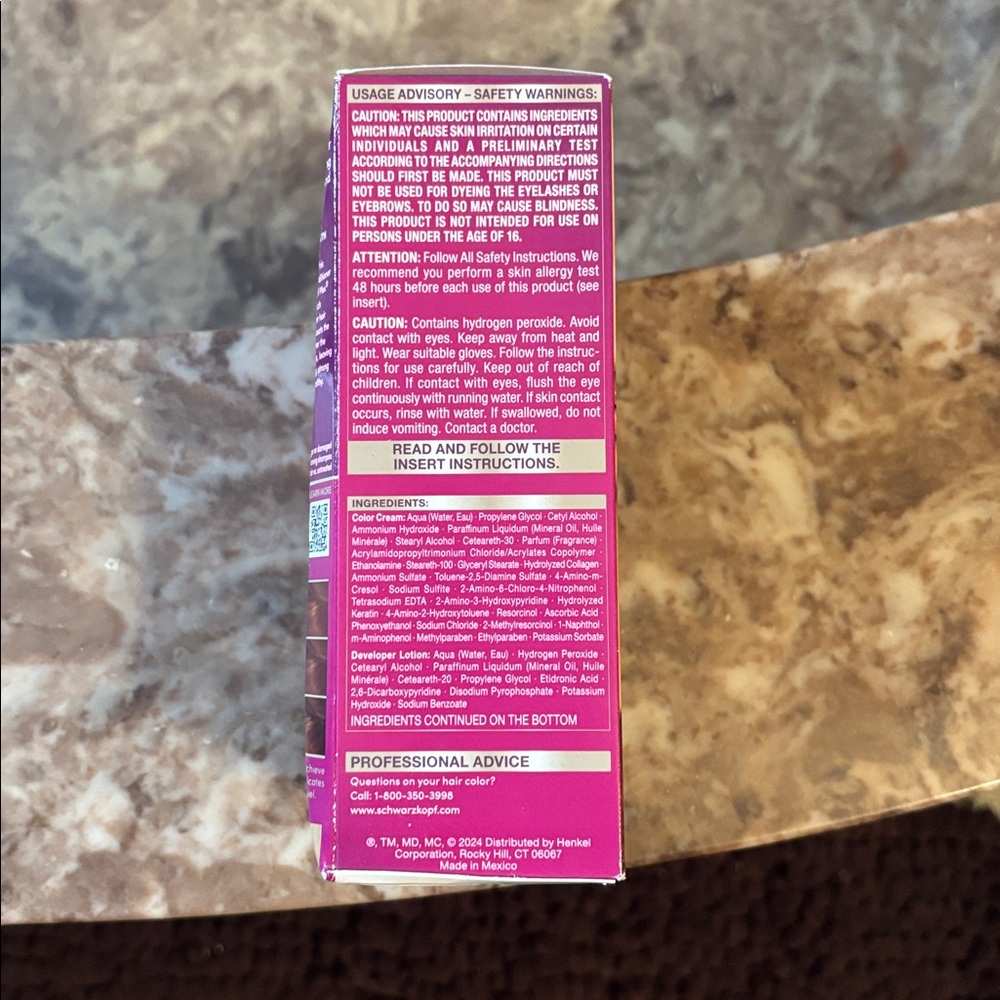 Keratin Color Medium Auburn Hair Dye - Picture 2 of 4